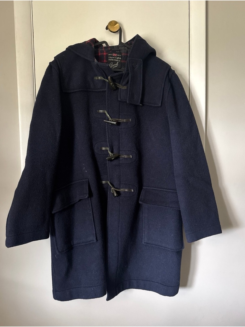 Gloverall Navy Wool Duffle Coat